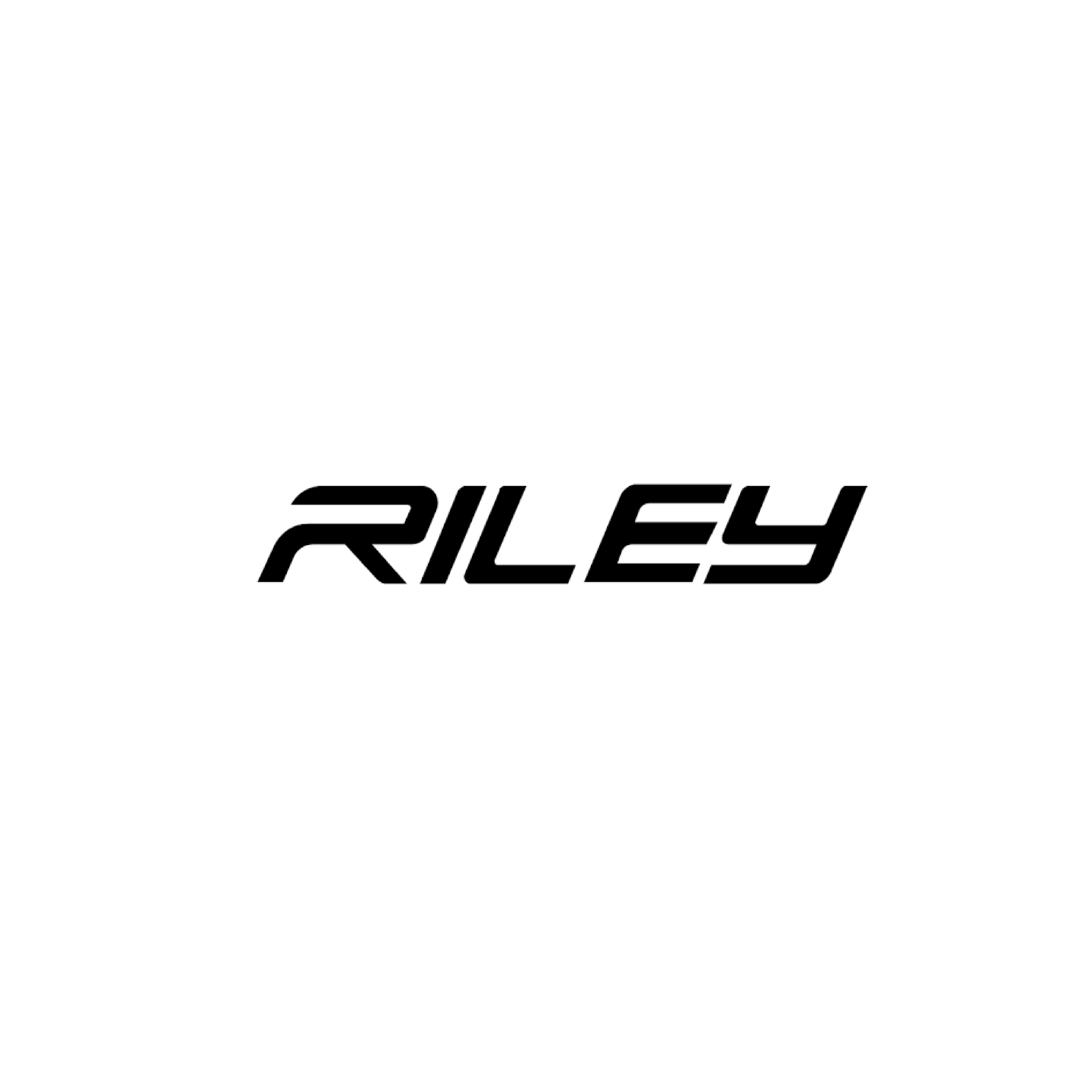 Riley Swarm BlueBlack prescription safety glasses logo on white background