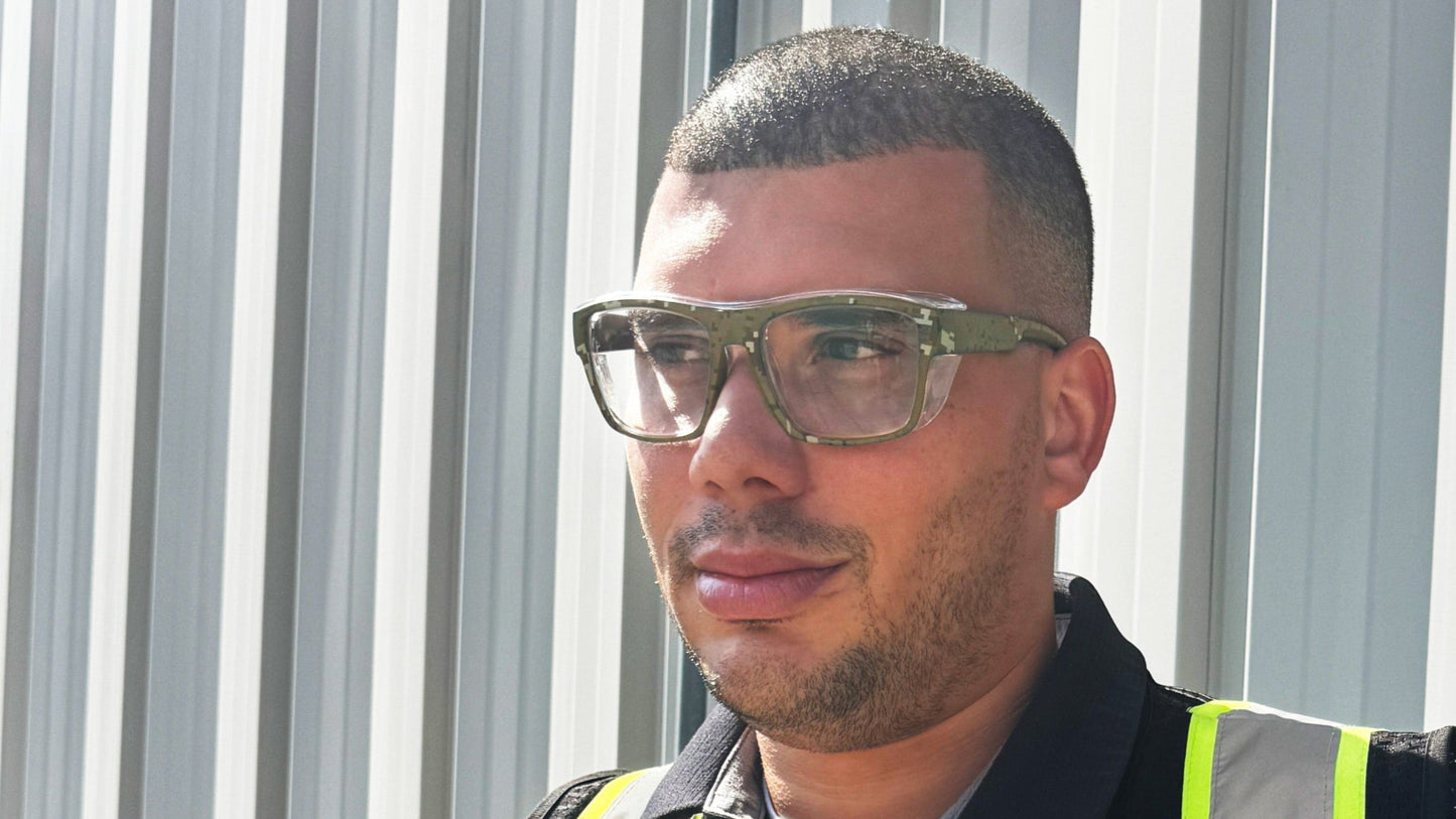 HiDX A001 Prescription Safety Glasses (Rx Ready) ANSI Z87-2+