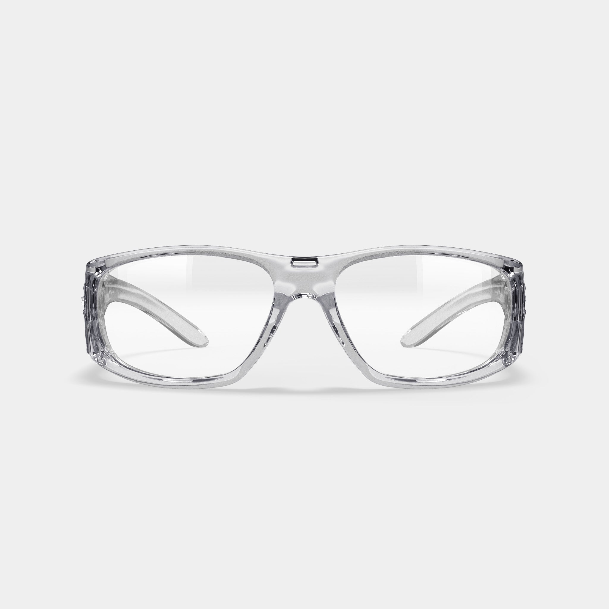 Armourx 6001 prescription safety glasses in clear color, front view