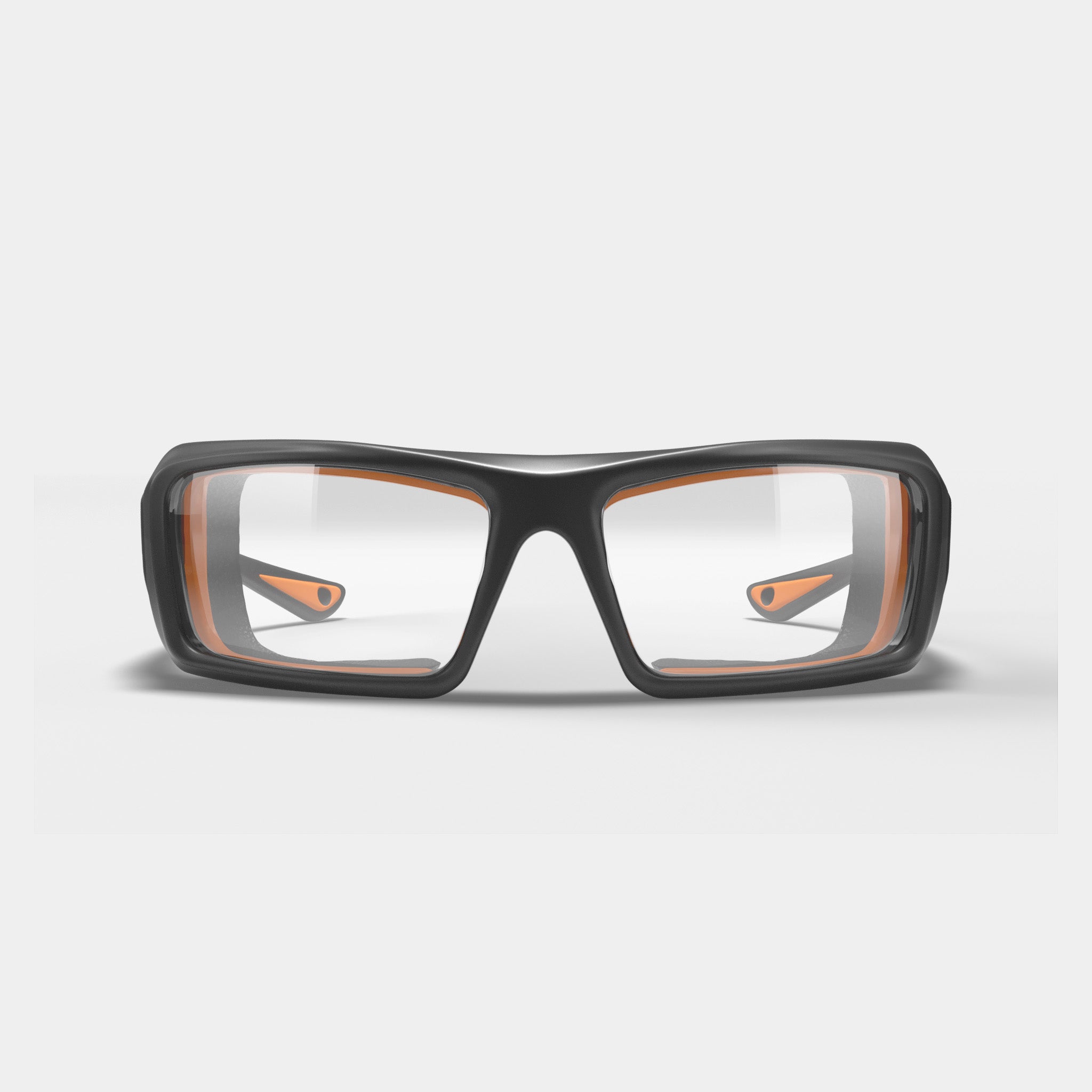 Armourx 6006 prescription safety glasses in black and orange