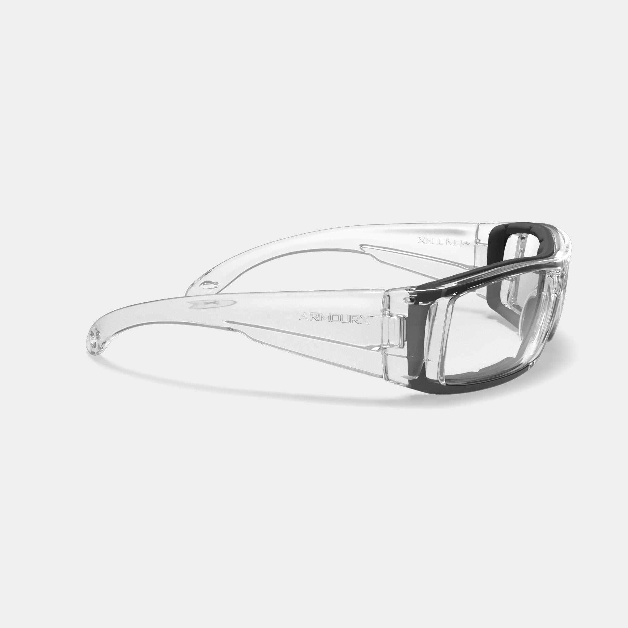 Armourx 6009 prescription safety glasses in clear and black
