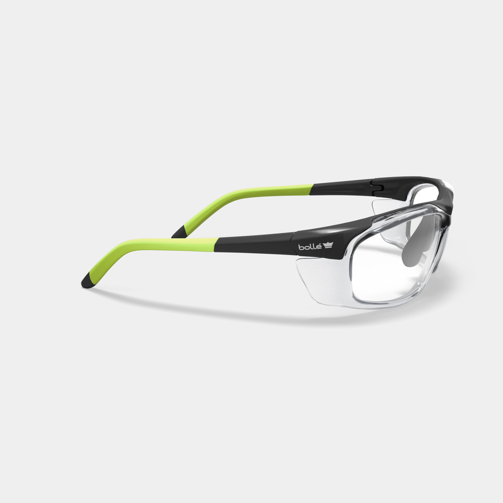 Bolle Harper prescription safety glasses in black and green variant color