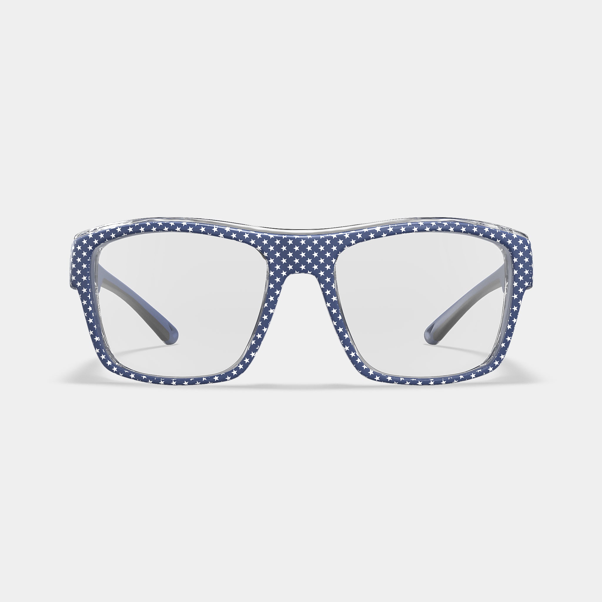 HiDX A001 prescription safety glasses in American Flag stars variant color